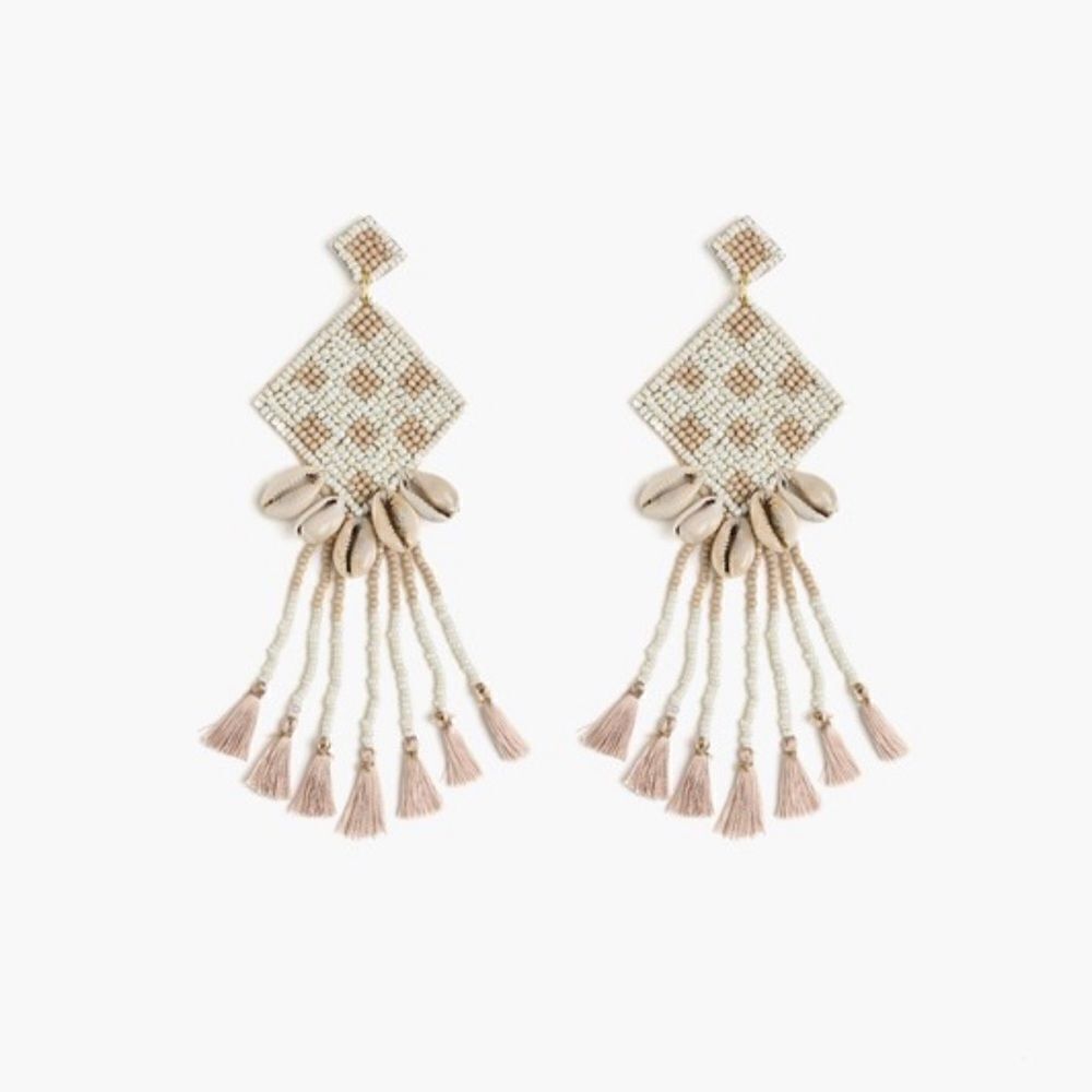 Seashell Tassel Earrings